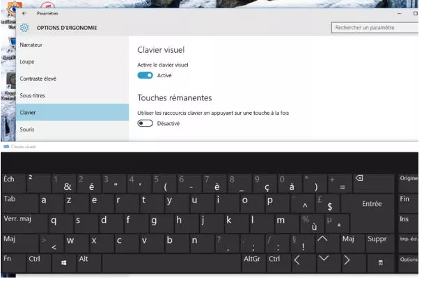 comment utiliser le clavier virtuel