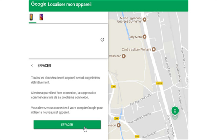 supprimer les donnees de votre telephone