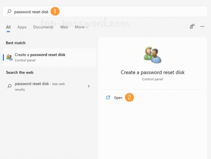 Entrez la combinaison de réinitialisation, ouvrez le disque