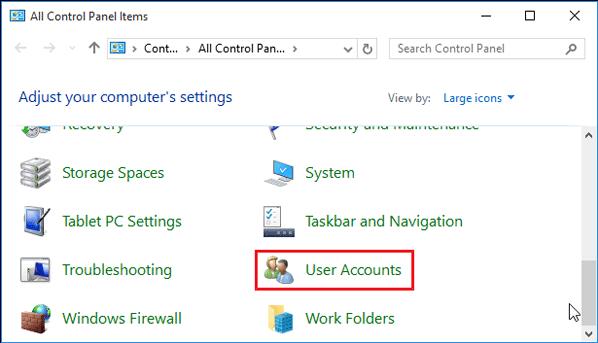 Comptes d'utilisateurs