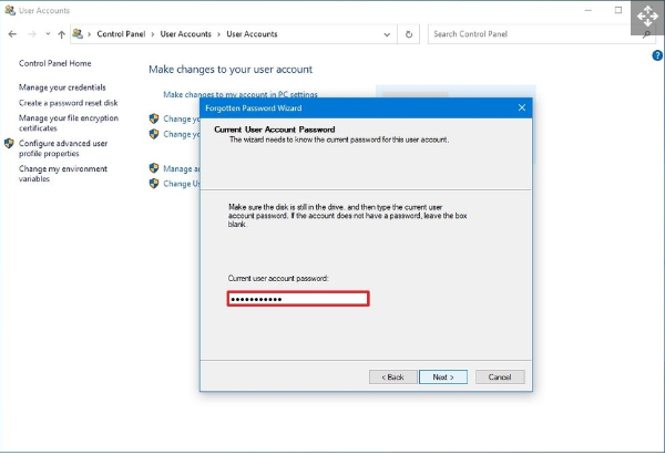 Confirmez le mot de passe
