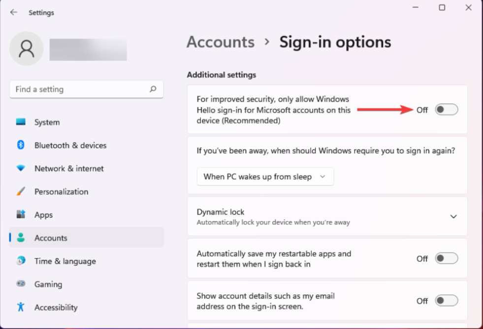 Diminuer la priorité du code PIN