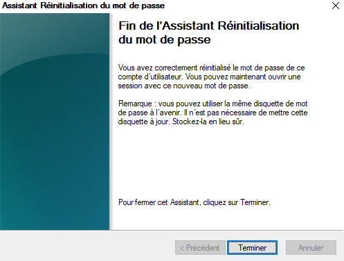cliquer sur suivant