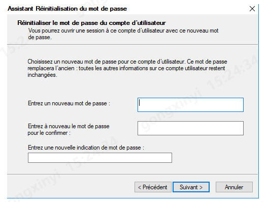 Saisir un mot de passe incorrect plusieurs fois sous Windows XP