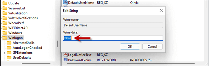Entrez le nom d'utilisateur de votre compte Microsoft