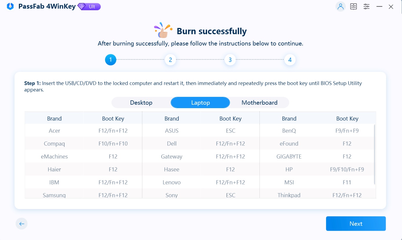 réinitialiser, supprimer ou créer un nouveau mot de passe Windows 