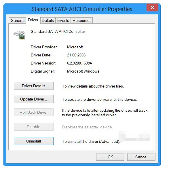 Désinstaller l’ancien pilote