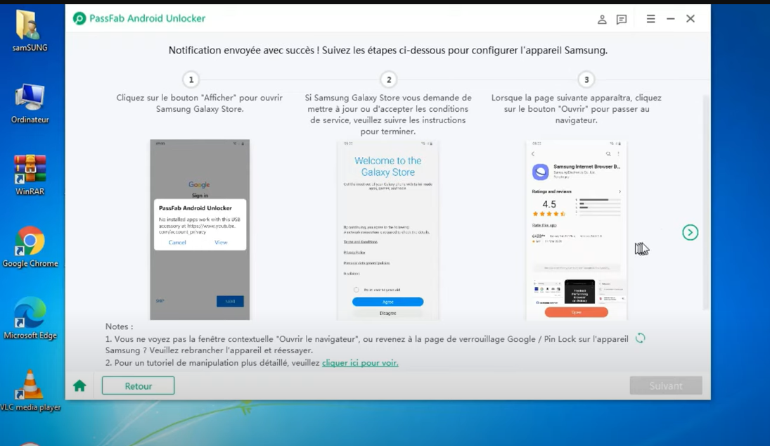 Ouvrir Samsung Galaxy Store