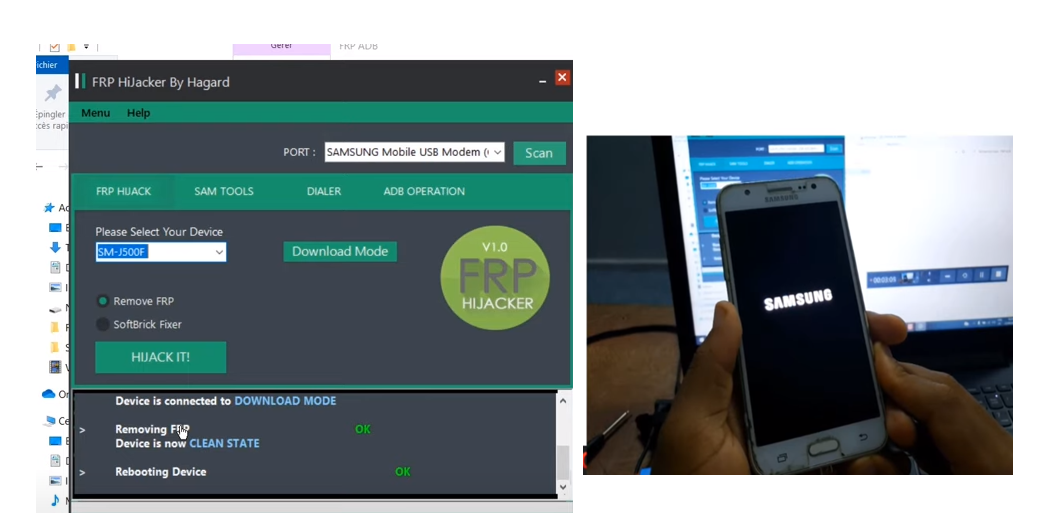 Supprimer le FRP sur un Samsung