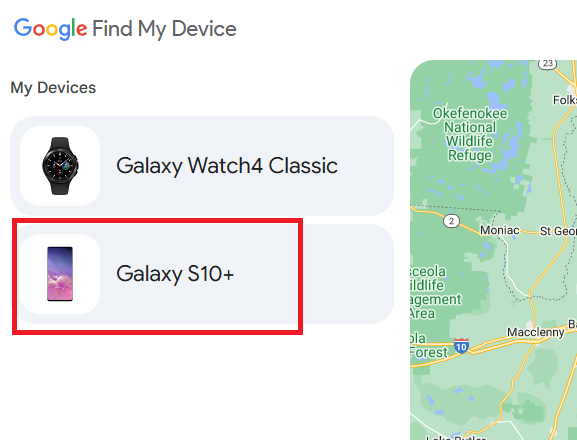 Utilisation du service Localiser mon mobile