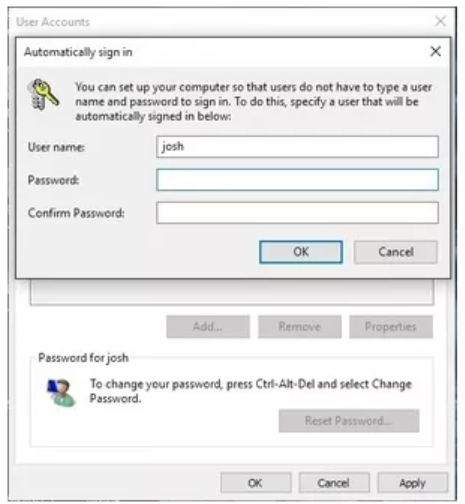 confirmer le changement