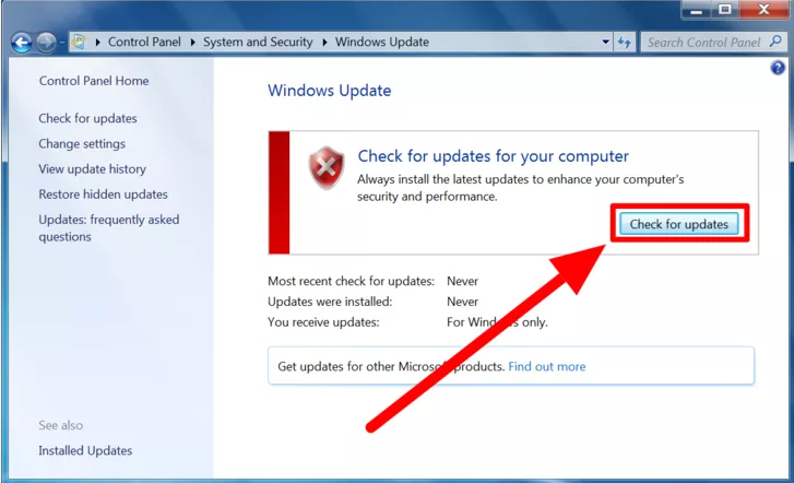 vérifier les mises à jour les outils de dépannage de Windows Update