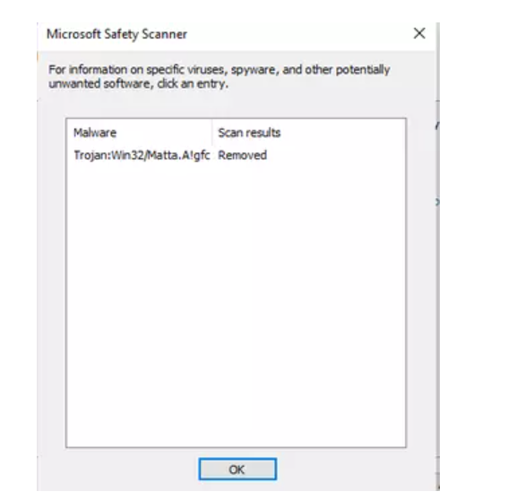 Recherchez les virus et les logiciels malveillants