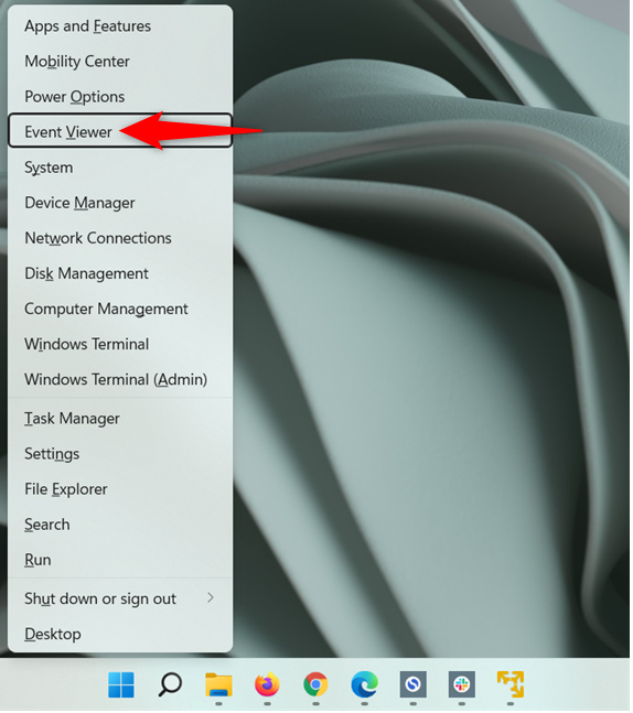 Ouvrir l'observateur d'événements