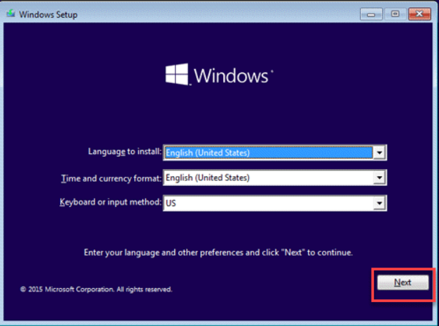 corrigez le code d'erreur 0xc00000e à l'aide de réinstallation Windows