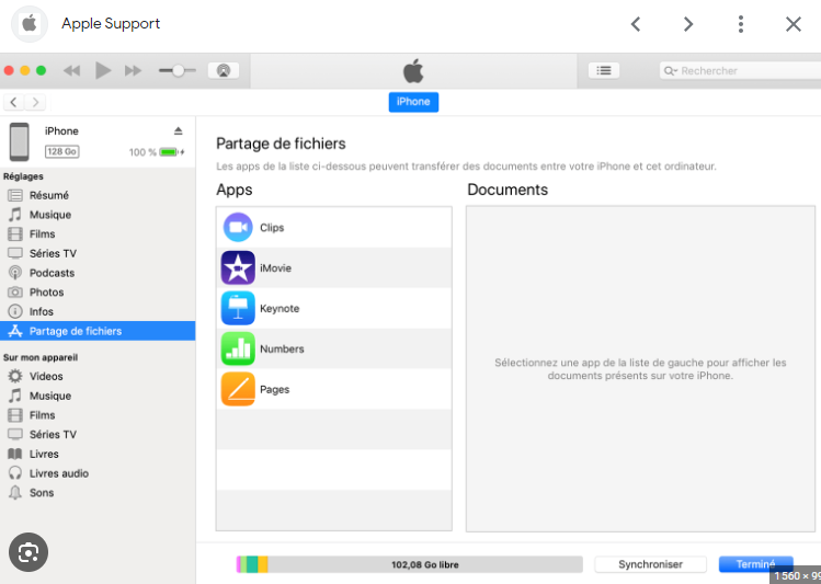 ouvrez iTunes et sélectionnez votre iPhone