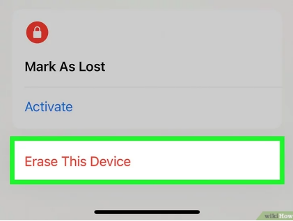 effacer cet appareil