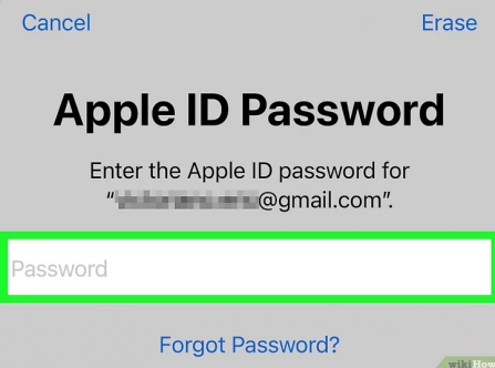 inscrivez votre identifiant apple
