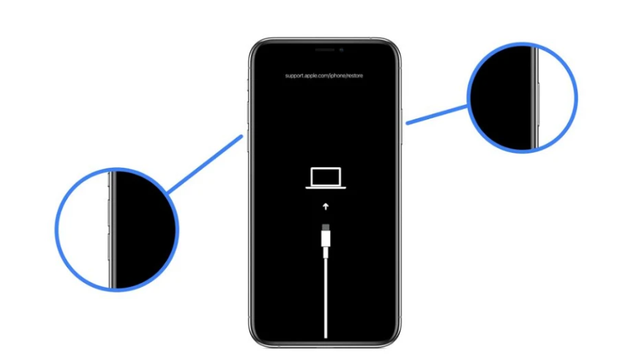 Réinitialiser iphone 11 sans code en Mode de récupération