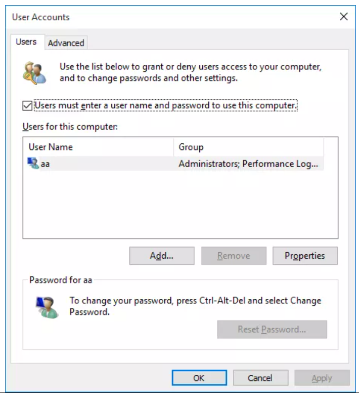 supprimer mot de passe windows 10