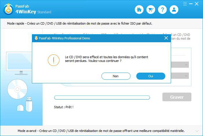 créer un cd de mdp