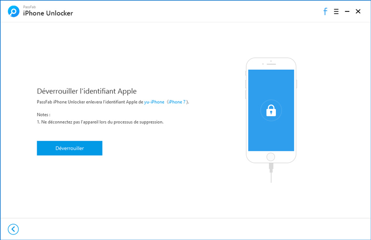 commencer à déverrouiller l'identifiant apple