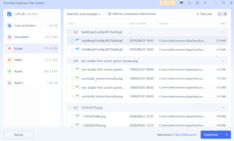 examiner les doublons