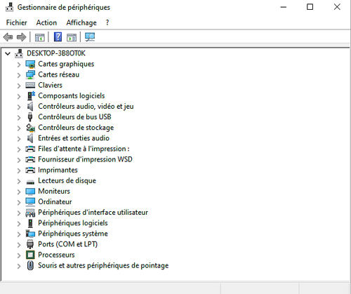 gestionnaire de peripherique