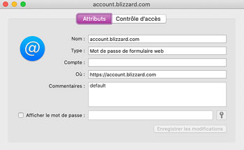 mot de passe trousseau session mac