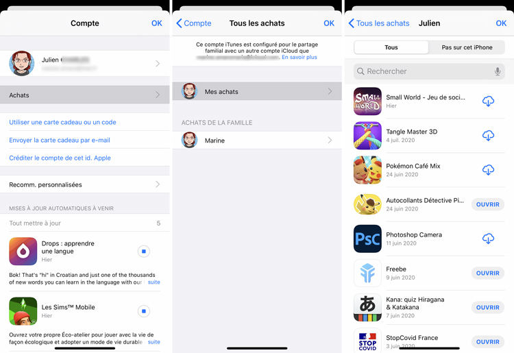 Les achats dans l’App Store