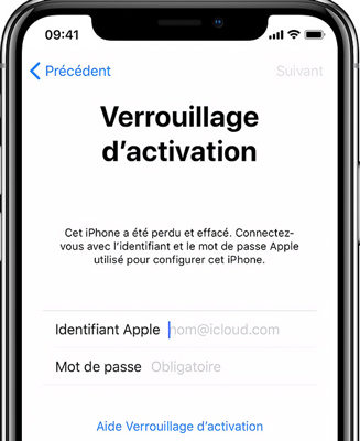 Verrouillage d’activation iCloud