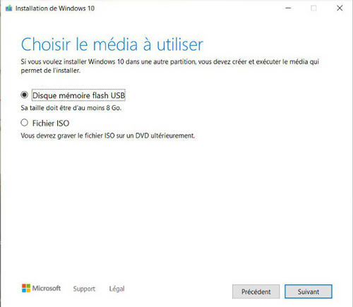 sélectionnez l'édition de votre système pour télécharger win 10 iso