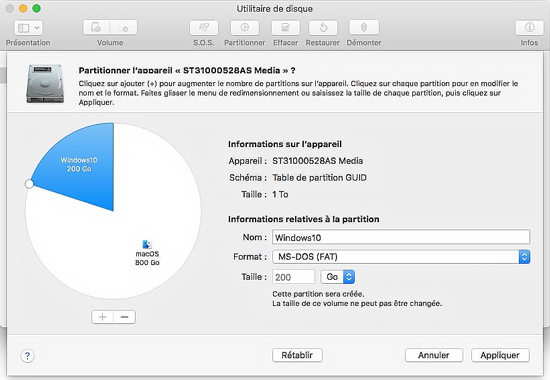 Partitionner son Mac