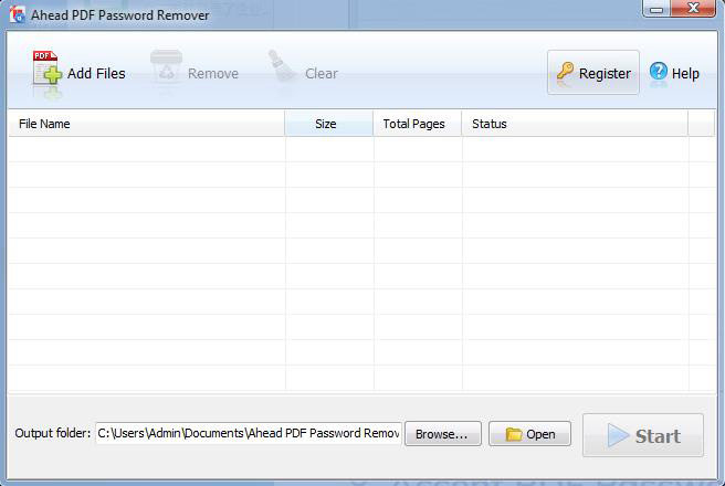 ahead pdf password remover