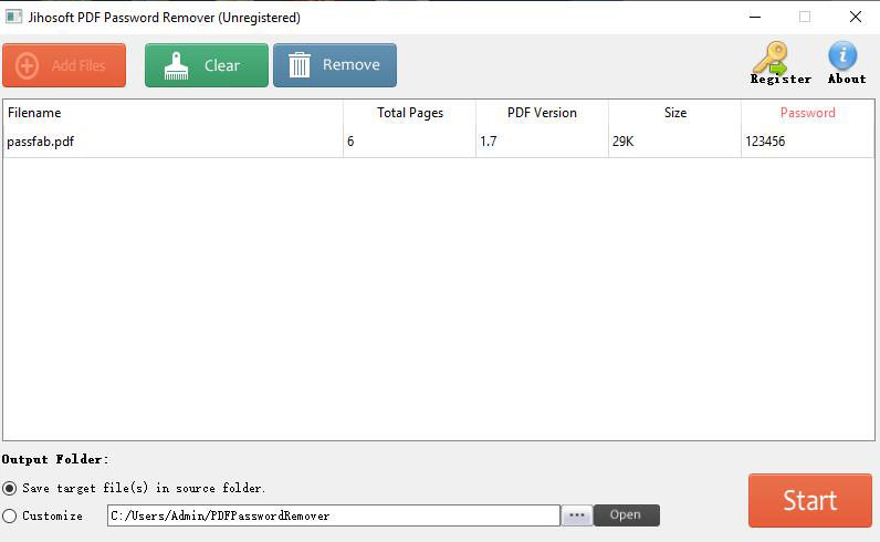 jihosoft pdf password remover