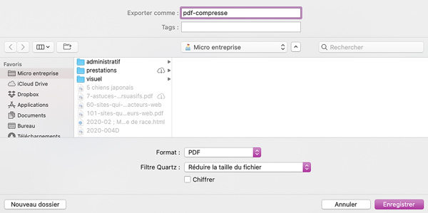 réduire la taille d’un PDF