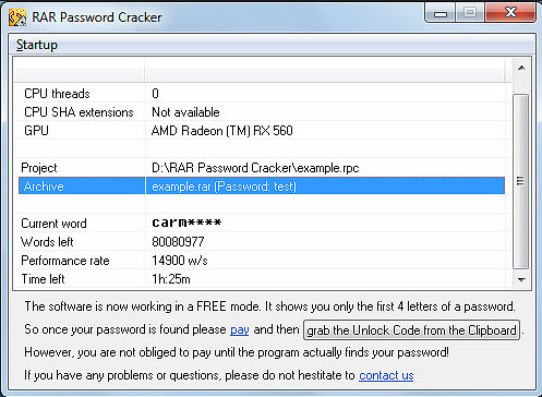 rar password cracker