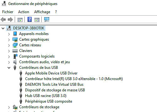 controleur de bus usb