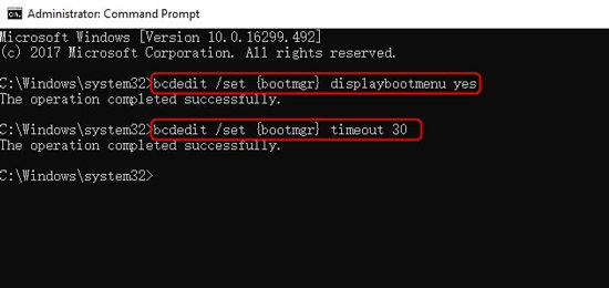 bootmanager windows10