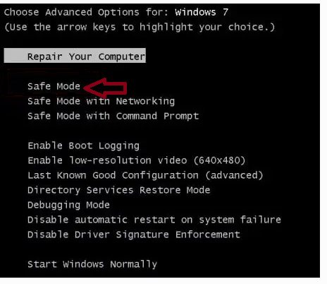 Déverrouiller Windows 7 sans mot de passe en mode sans échec)