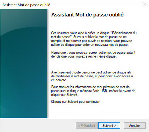 changer mot de passe pc windows 10