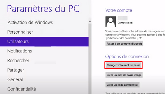 Comment Modifier Le Mot De Passe Windows 8 8 1