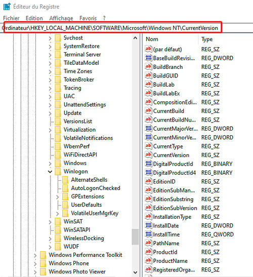 Connexion automatique dans Windows 10