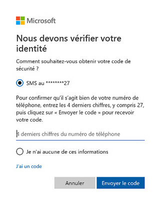 mot de passe microsoft