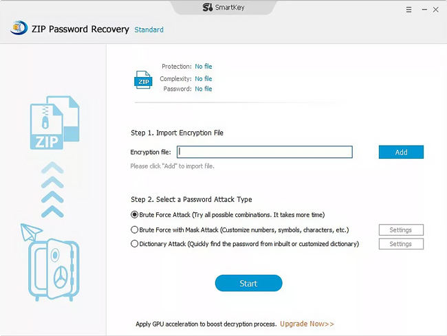 Outil de récupération Mot de passe Zip